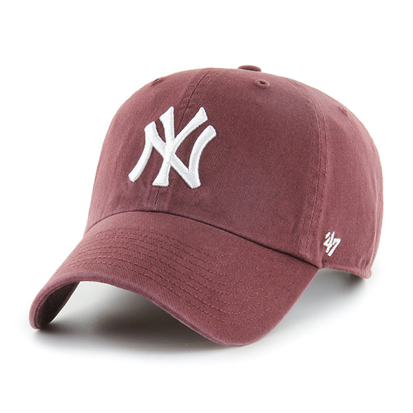 '47 Brand New York Yankees Clean Up Cap – Maroon