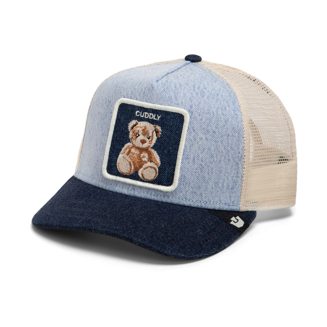 Goorin Bros Cuddly Trucker Cap – Light Denim & Navy