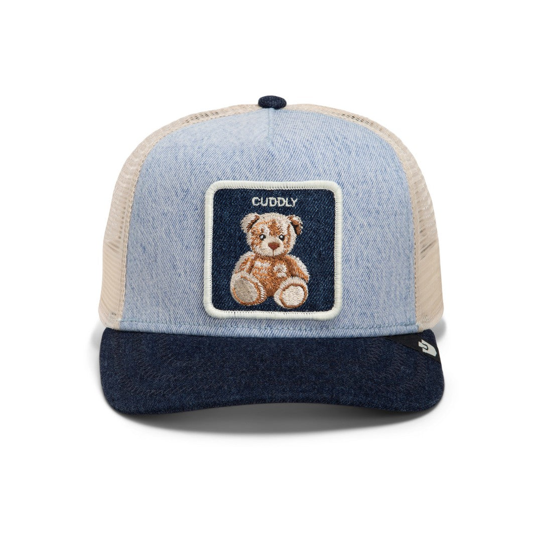 Goorin Bros Cuddly Trucker Cap – Light Denim & Navy