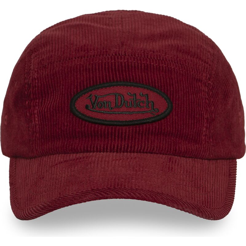 VON DUTCH Trucker Cap – Red Corduroy