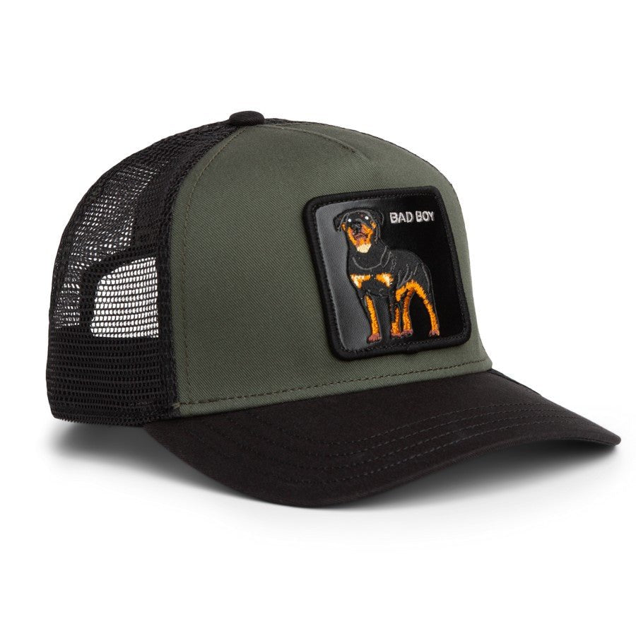 Goorin Bros Bad Boy Trucker Cap – Olive & Dark Brown - ARARAT