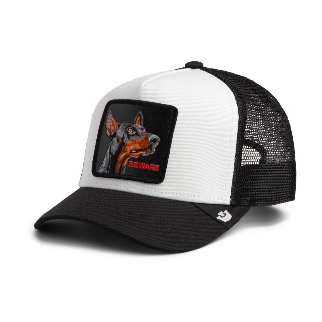 Goorin Bros Beware Trucker Cap – White & Black - ARARAT