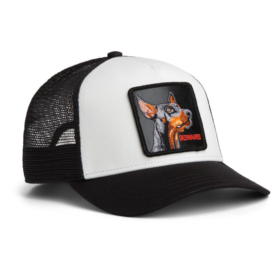 Goorin Bros Beware Trucker Cap – White & Black - ARARAT