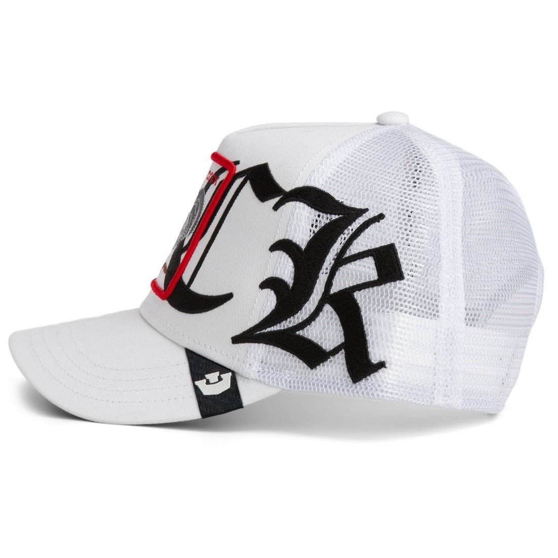 Goorin Bros Cock OLD ENGLISH Trucker Cap – White & Black - ARARAT