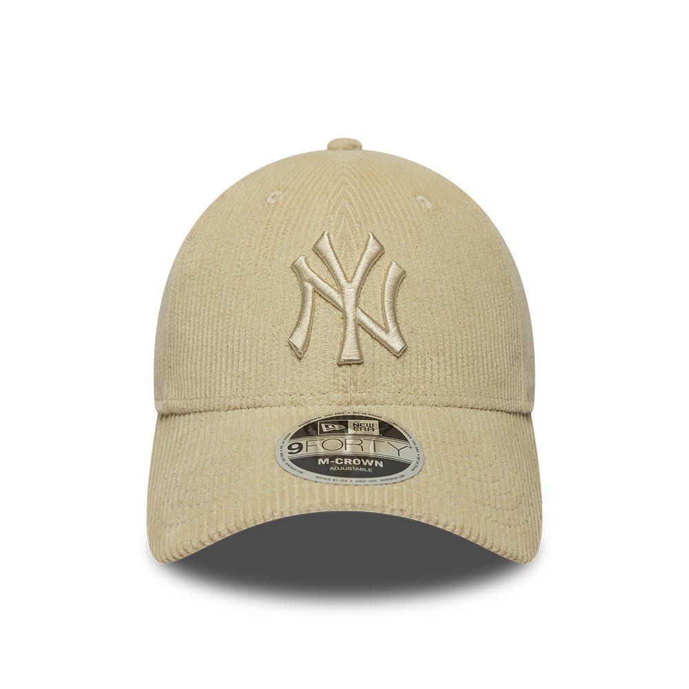 New Era 9FORTY NY Yankees Cap - M-Crown Cord Light Beige - ARARAT