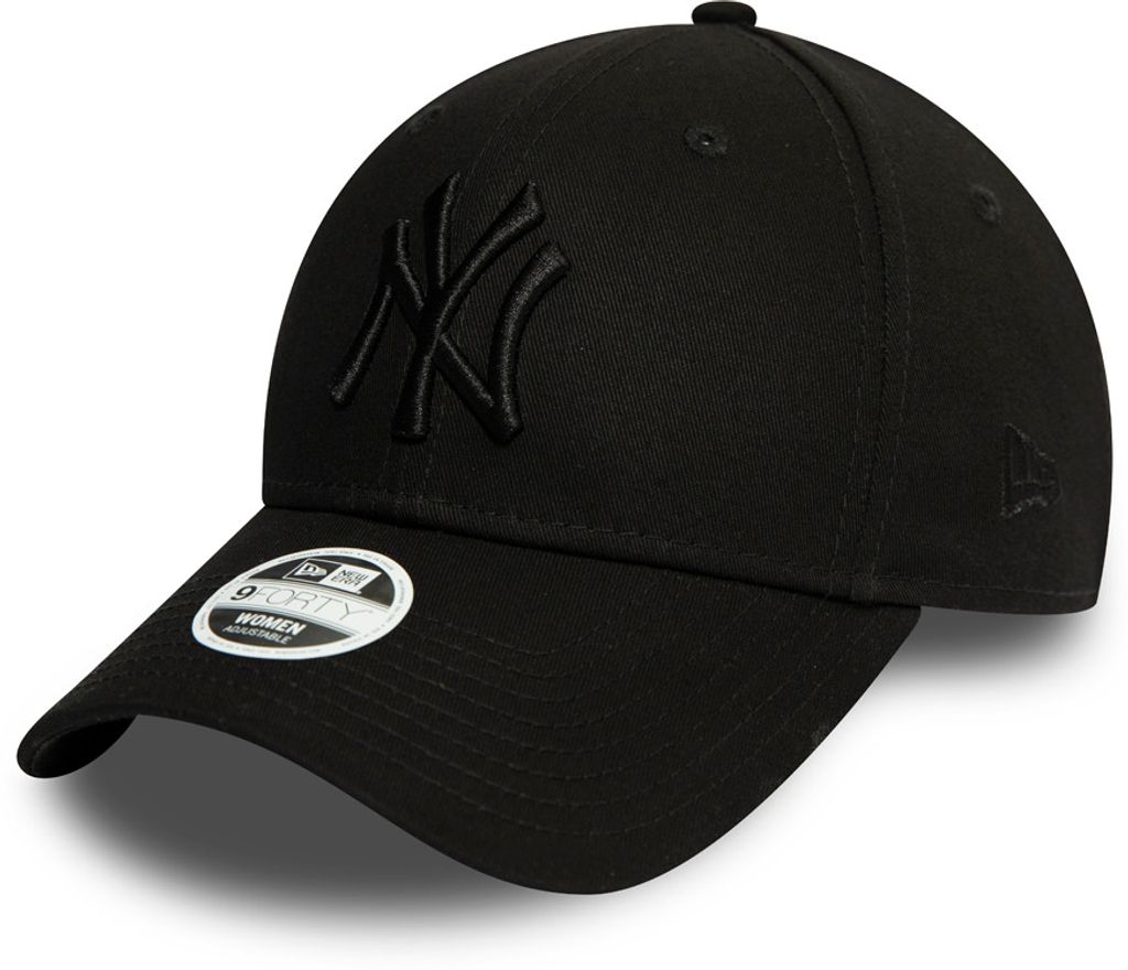 New Era 9FORTY Women NY Yankees Cap - All Black - ARARAT