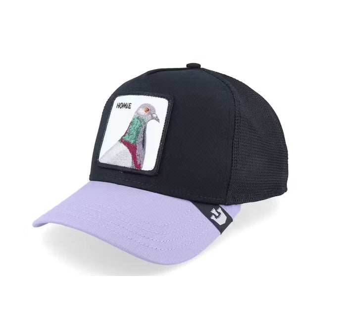 Goorin Bros Homie Trucker Cap – Black & Lilac