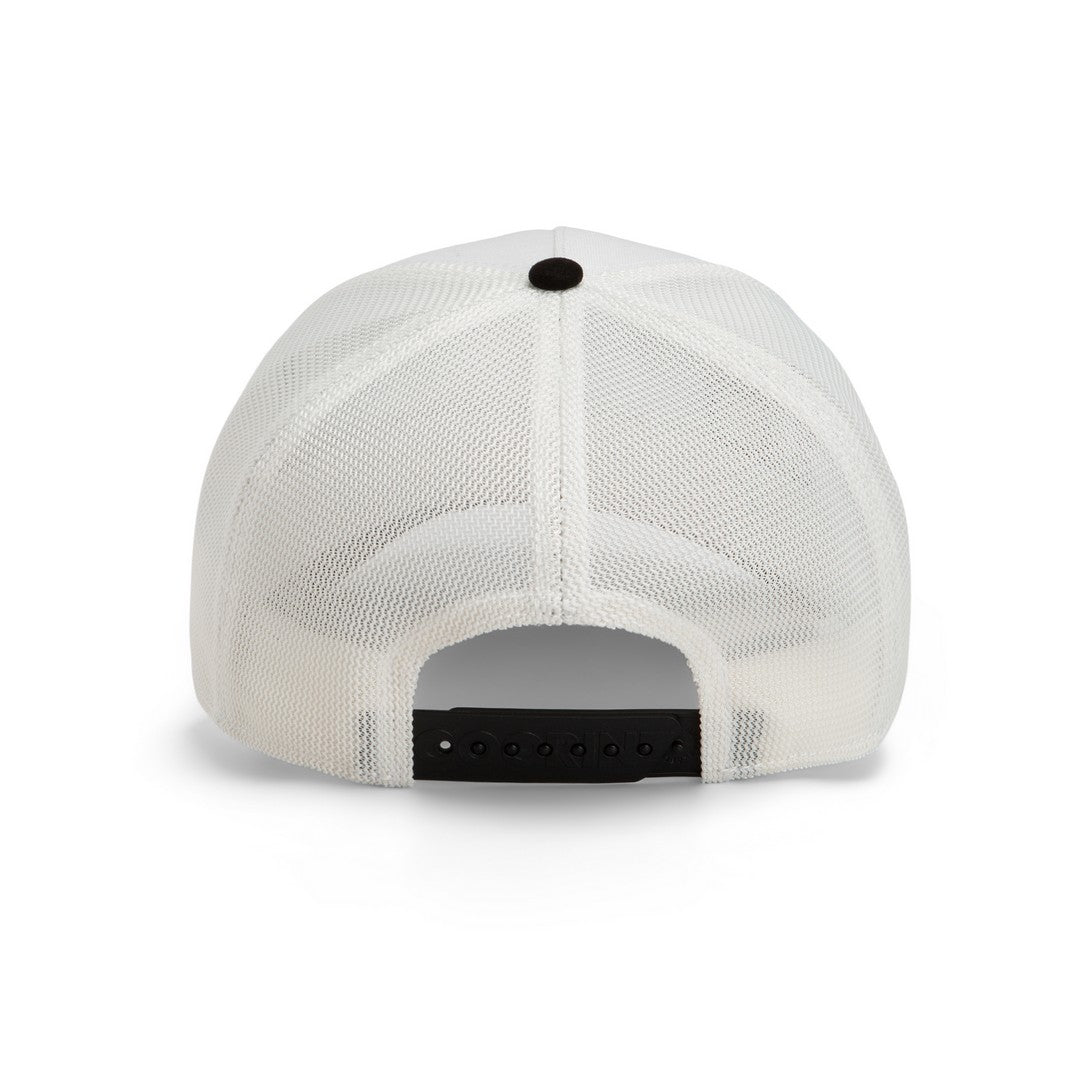 Goorin Bros Boss Trucker Cap – White & Black Suede