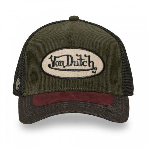 VON DUTCH Trucker Cap – Corduroy Olive