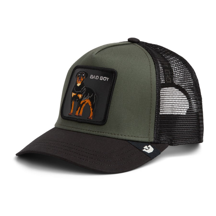 Goorin Bros Bad Boy Trucker Cap – Olive & Dark Brown - ARARAT