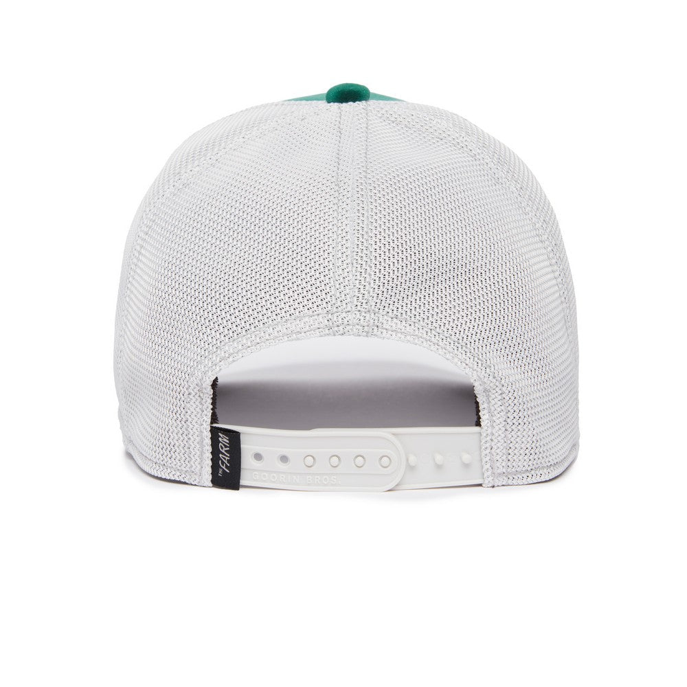 Goorin Bros Cash Cow Trucker Cap – Green Velour & White - ARARAT