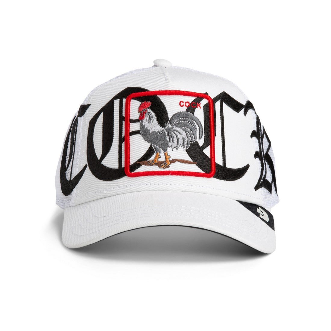 Goorin Bros Cock OLD ENGLISH Trucker Cap – White & Black - ARARAT