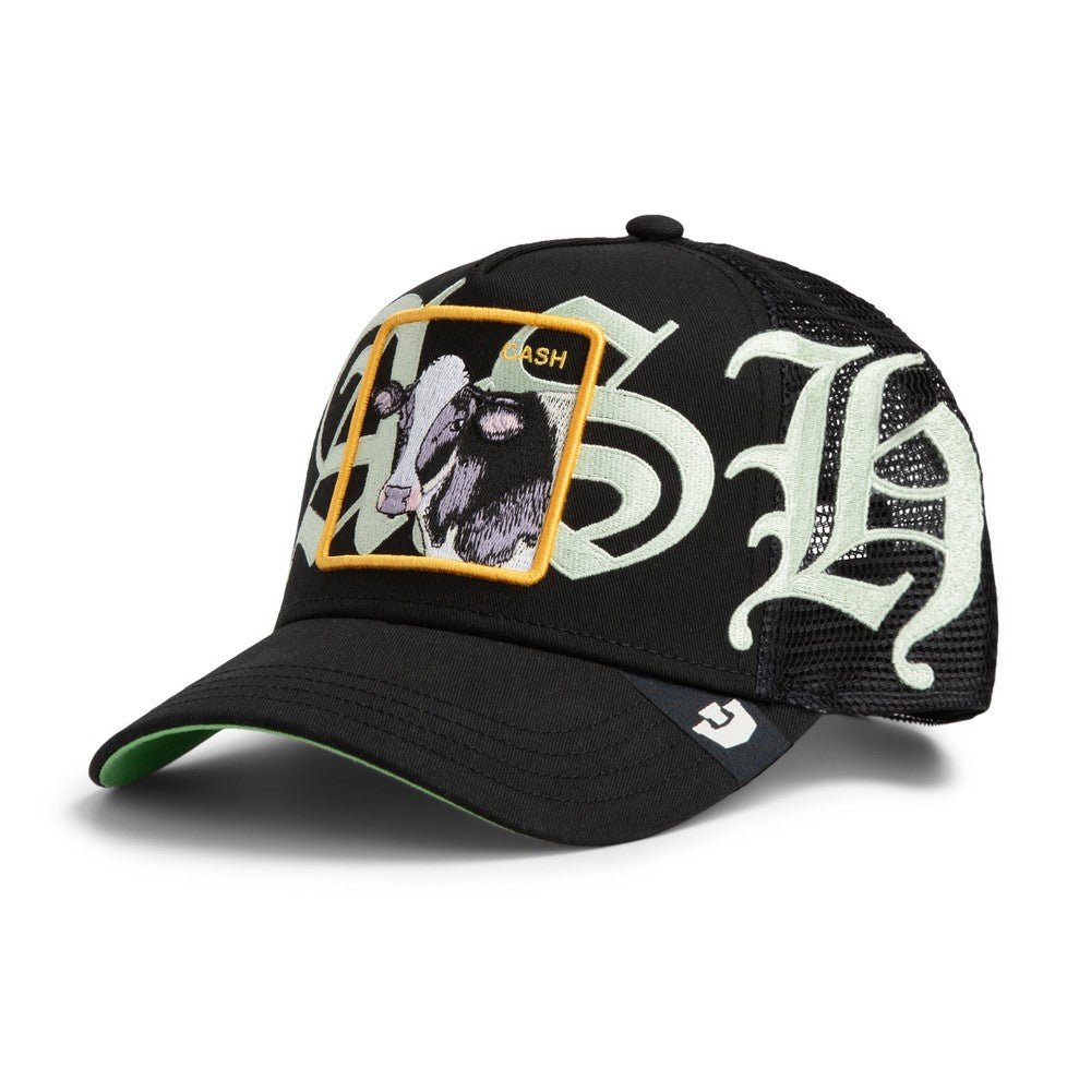 Goorin Bros Cow OLD ENGLISH Trucker Cap – White & Light Green - ARARAT