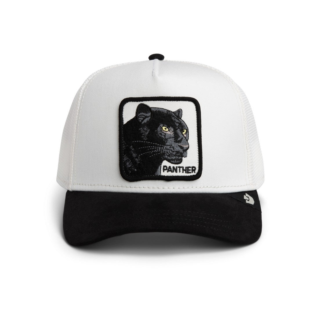 Goorin Bros Panther Trucker Cap – White & Black Faux Suede - ARARAT