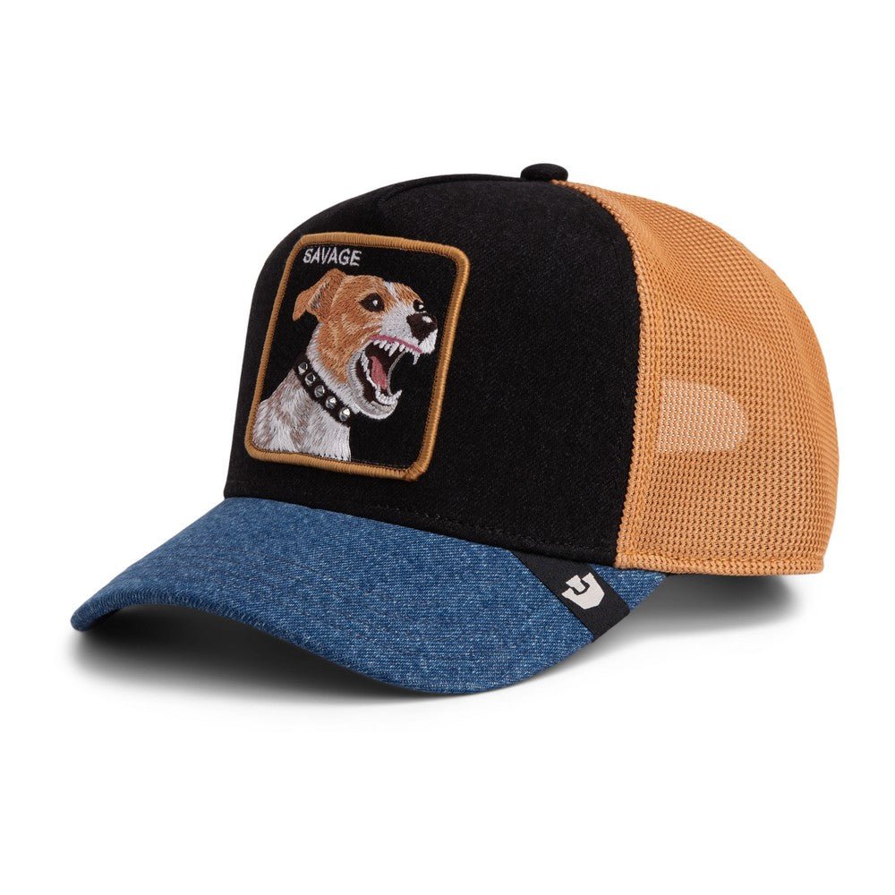 Goorin Bros Savage Trucker Cap – Black & Blue Denim - ARARAT