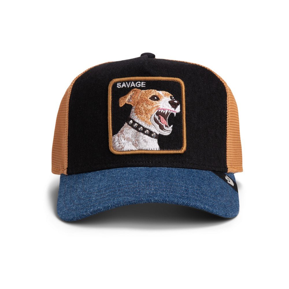 Goorin Bros Savage Trucker Cap – Black & Blue Denim - ARARAT