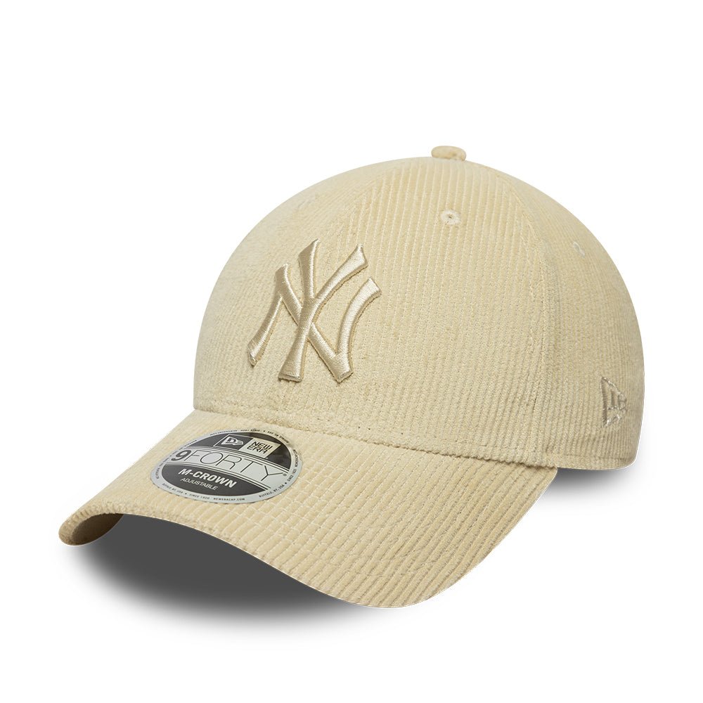 New Era 9FORTY NY Yankees Cap - M-Crown Cord Light Beige - ARARAT