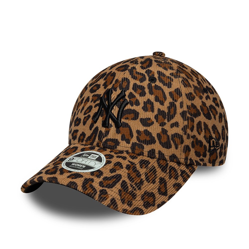 New Era 9FORTY NY Yankees Cap - Women's Cord Leopard - ARARAT
